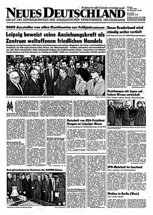 Neues Deutschland Online-Archiv vom 11.03.1985