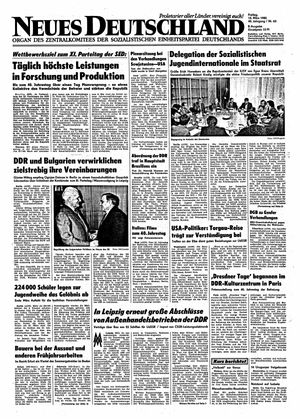 Neues Deutschland Online-Archiv vom 15.03.1985