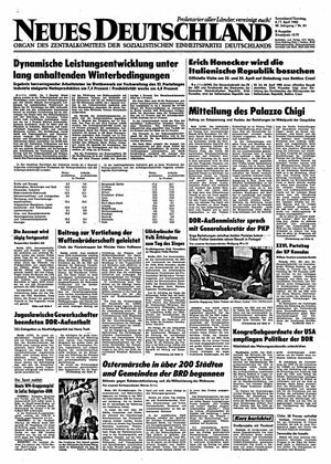 Neues Deutschland Online-Archiv vom 06.04.1985