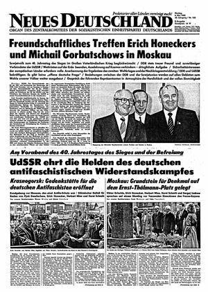 Neues Deutschland Online-Archiv vom 06.05.1985