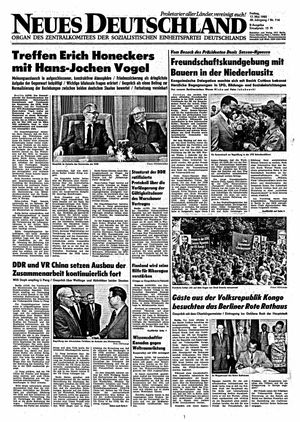 Neues Deutschland Online-Archiv vom 17.05.1985