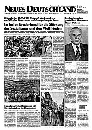 Neues Deutschland Online-Archiv vom 30.05.1985