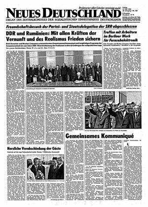 Neues Deutschland Online-Archiv vom 31.05.1985