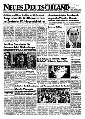 Neues Deutschland Online-Archiv vom 10.06.1985
