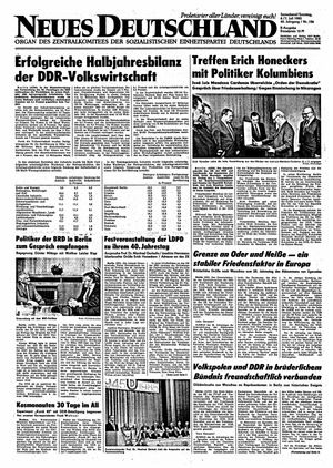 Neues Deutschland Online-Archiv vom 06.07.1985