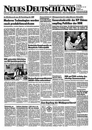 Neues Deutschland Online-Archiv vom 11.07.1985