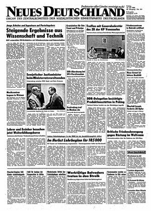 Neues Deutschland Online-Archiv vom 12.07.1985