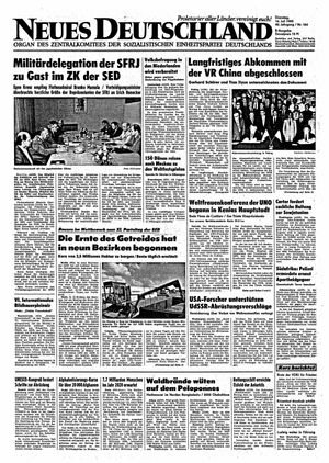 Neues Deutschland Online-Archiv vom 16.07.1985