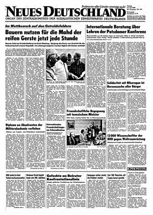 Neues Deutschland Online-Archiv on Jul 19, 1985