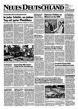 Neues Deutschland Online-Archiv vom 24.07.1985
