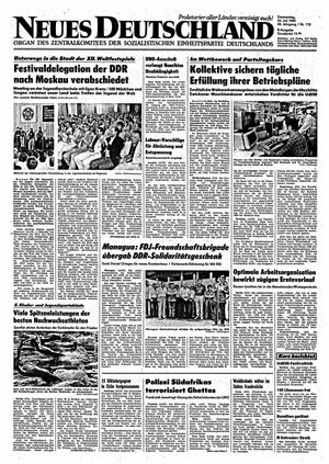 Neues Deutschland Online-Archiv vom 25.07.1985