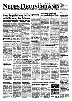 Neues Deutschland Online-Archiv vom 26.07.1985