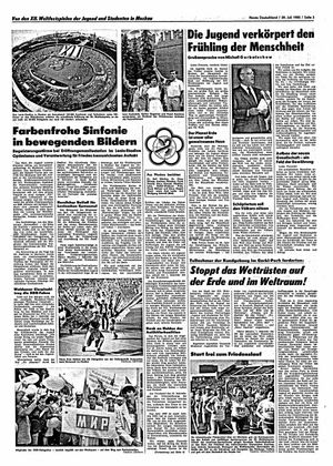 Neues Deutschland Online-Archiv vom 29.07.1985
