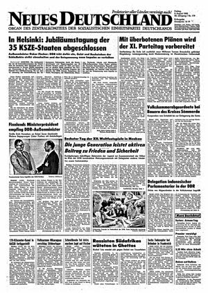 Neues Deutschland Online-Archiv vom 02.08.1985