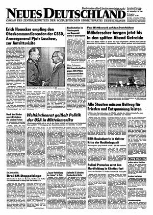 Neues Deutschland Online-Archiv vom 10.08.1985