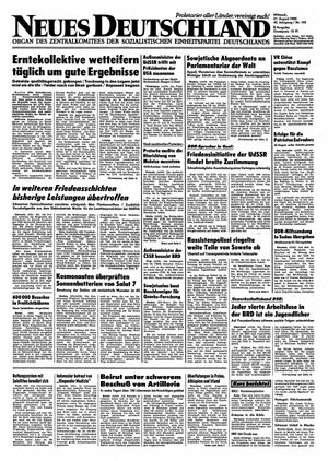 Neues Deutschland Online-Archiv on Aug 21, 1985