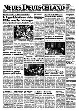 Neues Deutschland Online-Archiv vom 22.08.1985
