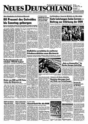 Neues Deutschland Online-Archiv vom 26.08.1985