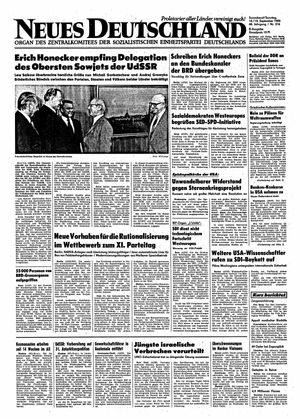 Neues Deutschland Online-Archiv vom 14.09.1985