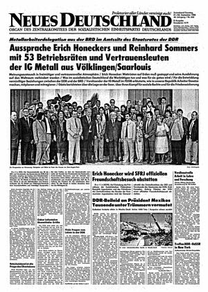 Neues Deutschland Online-Archiv vom 21.09.1985