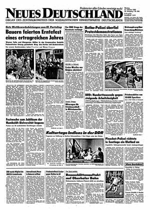 Neues Deutschland Online-Archiv vom 21.10.1985