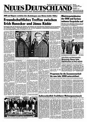 Neues Deutschland Online-Archiv vom 30.10.1985