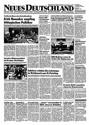 Neues Deutschland Online-Archiv vom 31.10.1985
