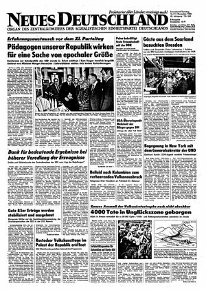 Neues Deutschland Online-Archiv vom 16.11.1985