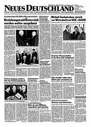 Neues Deutschland Online-Archiv vom 11.12.1985