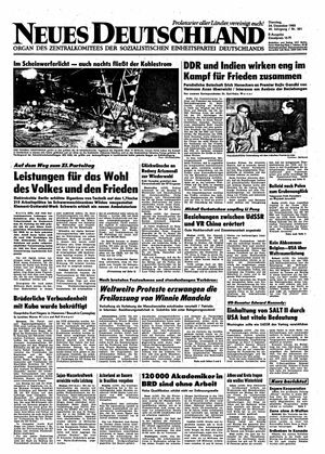 Neues Deutschland Online-Archiv vom 24.12.1985