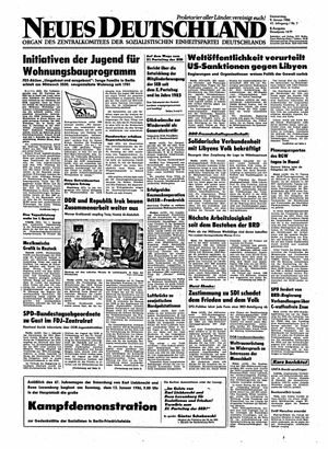 Neues Deutschland Online-Archiv vom 09.01.1986