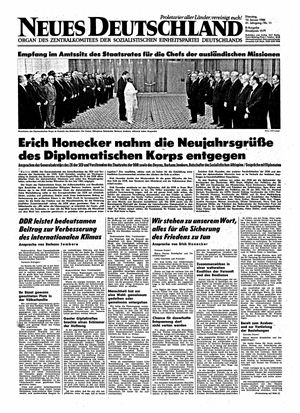 Neues Deutschland Online-Archiv vom 14.01.1986