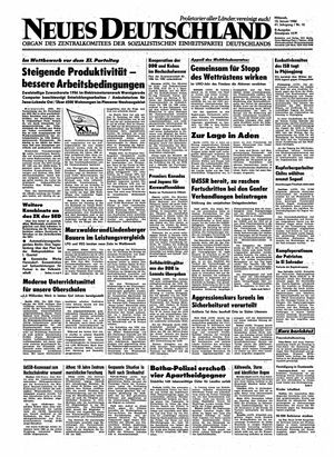 Neues Deutschland Online-Archiv vom 15.01.1986