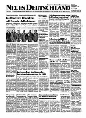 Neues Deutschland Online-Archiv vom 23.01.1986