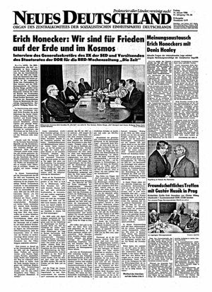 Neues Deutschland Online-Archiv vom 31.01.1986