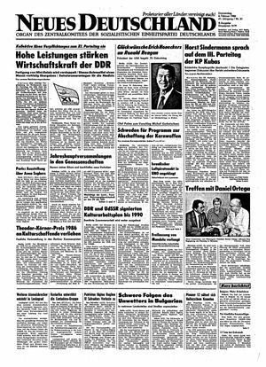 Neues Deutschland Online-Archiv vom 06.02.1986