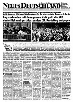 Neues Deutschland Online-Archiv on Feb 10, 1986