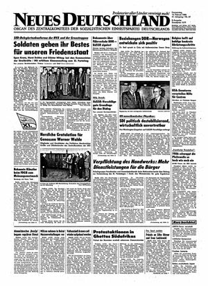 Neues Deutschland Online-Archiv vom 13.02.1986