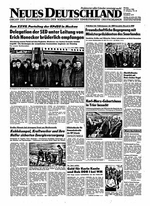 Neues Deutschland Online-Archiv vom 24.02.1986