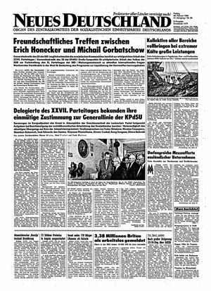 Neues Deutschland Online-Archiv vom 28.02.1986
