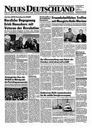 Neues Deutschland Online-Archiv vom 01.03.1986