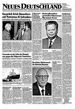 Neues Deutschland Online-Archiv vom 06.03.1986
