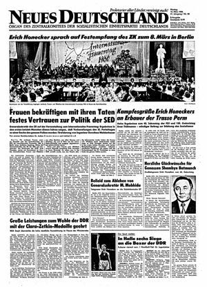 Neues Deutschland Online-Archiv vom 10.03.1986