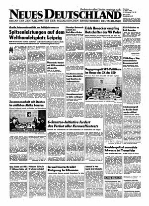 Neues Deutschland Online-Archiv vom 11.03.1986