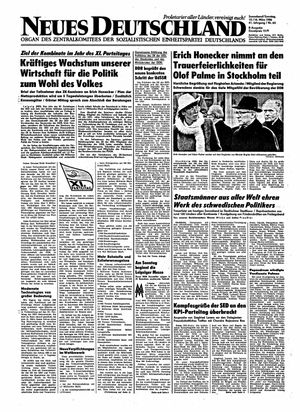 Neues Deutschland Online-Archiv vom 15.03.1986