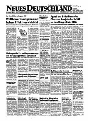 Neues Deutschland Online-Archiv vom 20.03.1986