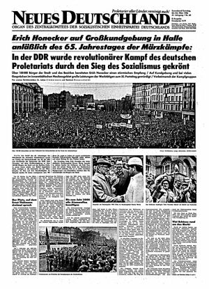 Neues Deutschland Online-Archiv vom 22.03.1986