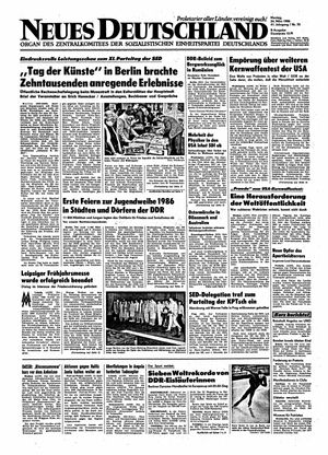 Neues Deutschland Online-Archiv vom 24.03.1986