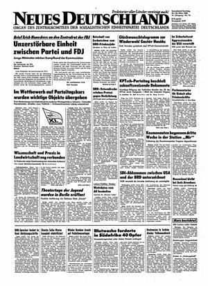 Neues Deutschland Online-Archiv vom 29.03.1986