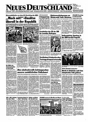 Neues Deutschland Online-Archiv vom 07.04.1986